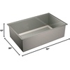 image:imageMoen Prep 16Gauge Stainless Steel Undermount 32 x 20 Single Bowl Kitchen Sink G16100