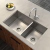 image:imageMoen Prep 16Gauge Stainless Steel Undermount 34 x 20 Double Bowl Kitchen Sink G16221