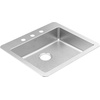 image:imageMoen Prep 18Gauge Stainless Steel DropIn 25 x 22 x 55 Single Bowl Kitchen Sink with Rear Drain GS181733B