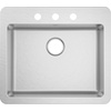 image:imageMoen Prep 18Gauge Stainless Steel DropIn 25 x 22 x 55 Single Bowl Kitchen Sink with Rear Drain GS181733B