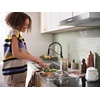 image:imageMoen Prep 18Gauge Stainless Steel Dual Mount Apron Front 33 x 22 x 9 Modern Single Bowl Kitchen Sink with Bottom Grid Included GS181092BLow Divide