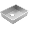 image:imageMoen Prep 18Gauge Stainless Steel Undermount 22 x 18 Single Bowl Kitchen Sink with Rear Drain GS18186BStainless