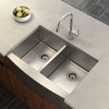 image:imageMoen Prep 18Gauge Stainless Steel Undermount Farmhouse Apron Front 30 x 21 Double Bowl Kitchen Sink G18220