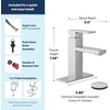 image:imageMoen Revyl Matte Black OneHandle Single Hole Modern Bathroom Sink Faucet with Optional Deckplate and Spring Loaded Drain Assembly 84771BLChrome