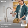 image:imageMoen Riley Pulldown Kitchen Faucet with Power Clean 7402SRS  Pulldown sprayer Power Clean spray Reflex docking system Spot resist stainless Singlehandle controlSpot Resist Stainless