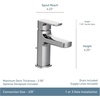 image:imageMoen Rizon Chrome OneHandle Modern Bathroom Faucet with Drain Assembly 6900Chrome