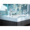 image:imageMoen Rizon Chrome OneHandle Modern Bathroom Faucet with Drain Assembly 6900Chrome