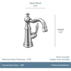 image:imageMoen S42107ORB Weymouth OneHandle Single Hole Traditional Bathroom Sink Faucet with Drain Assembly Oil Rubbed BronzeBrushed Gold
