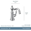 image:imageMoen S42107ORB Weymouth OneHandle Single Hole Traditional Bathroom Sink Faucet with Drain Assembly Oil Rubbed BronzeChrome