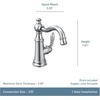image:imageMoen S42107ORB Weymouth OneHandle Single Hole Traditional Bathroom Sink Faucet with Drain Assembly Oil Rubbed BronzePolished Nickel