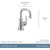 image:imageMoen S44101 Colinet OneHandle Single Hole Traditional Bathroom Sink Faucet Chrome