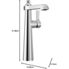 image:imageMoen S6982 Flara OneHandle Single Hole Vessel Sink Bathroom Faucet ChromeChrome
