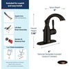 image:imageMoen Sarona Mediterranean Bronze OneHandle Single Hole Rustic Farmhouse Bathroom Sink Faucet with Optional Deckplate 84144BRBMediterranean Bronze