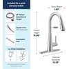 image:imageMoen Sleek Spot Resist Stainless OneHandle SingleHole Pulldown Kitchen Faucet with PowerBoost Technology for Faster Water Flow 7864SRSChrome