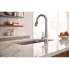 image:imageMoen Sleek Spot Resist Stainless OneHandle SingleHole Pulldown Kitchen Faucet with PowerBoost Technology for Faster Water Flow 7864SRSSpot Resist Stainless