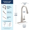 image:imageMoen Sleek Spot Resist Stainless OneHandle SingleHole Pulldown Kitchen Faucet with PowerBoost Technology for Faster Water Flow 7864SRSSpot Resist Stainless