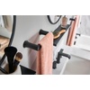 image:imageMoen T6708BL Genta LX TwoHandle Widespread Modern Bathroom Faucet Valve Required Matte Black