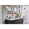 image:imageMoen T6708BL Genta LX TwoHandle Widespread Modern Bathroom Faucet Valve Required Matte Black