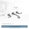 image:imageMoen T6906BG Voss TwoHandle Wall Mount Bathroom Faucet Trim Kit Valve Required Brushed GoldBronze