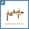 image:imageMoen T6906BG Voss TwoHandle Wall Mount Bathroom Faucet Trim Kit Valve Required Brushed GoldGold