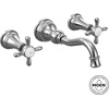image:imageMoen TS42112ORB Weymouth Cross Handle Wall Mount Bathroom Faucet Trim Valve Required Oil Rubbed BronzeBrushed Gold