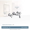 image:imageMoen TS42112ORB Weymouth Cross Handle Wall Mount Bathroom Faucet Trim Valve Required Oil Rubbed BronzeBrushed Gold