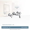 image:imageMoen TS42112ORB Weymouth Cross Handle Wall Mount Bathroom Faucet Trim Valve Required Oil Rubbed BronzeMatte Black