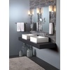 image:imageMoen TS43002BL Arris TwoHandle Modern 8 in Widespread Bathroom Faucet Trim Kit Valve Required Matte BlackChrome