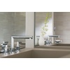 image:imageMoen TS43002BL Arris TwoHandle Modern 8 in Widespread Bathroom Faucet Trim Kit Valve Required Matte BlackChrome