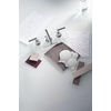 image:imageMoen TS43002BL Arris TwoHandle Modern 8 in Widespread Bathroom Faucet Trim Kit Valve Required Matte BlackChrome