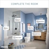 image:imageMoen TS43002BL Arris TwoHandle Modern 8 in Widespread Bathroom Faucet Trim Kit Valve Required Matte BlackMatte Black
