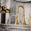 image:imageMoen TS44103 Colinet Traditional TwoHandle Widespread HighArc Bathroom Faucet with Cross Handles Valve Required ChromeBrushed Gold