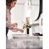image:imageMoen TS44104BN Colinet Traditional Lever Handle Wall Mount Bathroom Faucet Trim Valve Required Brushed Nickel