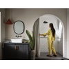 image:imageMoen TS44105BL Colinet Traditional Cross Handle Wall Mount Bathroom Faucet Trim Valve Required Matte BlackMatte Black