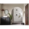 image:imageMoen TS44105BL Colinet Traditional Cross Handle Wall Mount Bathroom Faucet Trim Valve Required Matte BlackMatte Black