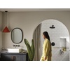 image:imageMoen TS44105BL Colinet Traditional Cross Handle Wall Mount Bathroom Faucet Trim Valve Required Matte BlackMatte Black