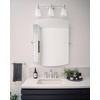 image:imageMoen TS6984NL Flara TwoHandle 8 in Widespread Lever Handle Bathroom Faucet Trim Kit Valve Required Polished NickelChrome