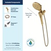 image:imageMoen Verso Brushed Gold EightFunction Eco Performance 7 Wide Spray Shower Head and Detachable Handshower Combo with 72 Hose 220C3EPBGBrushed Gold