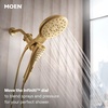 image:imageMoen Verso Brushed Gold EightFunction Eco Performance 7 Wide Spray Shower Head and Detachable Handshower Combo with 72 Hose 220C3EPBGBrushed Gold