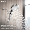 image:imageMoen Verso Brushed Gold EightFunction Eco Performance 7 Wide Spray Shower Head and Detachable Handshower Combo with 72 Hose 220C3EPBGChrome