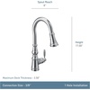 image:imageMoen Weymouth Brushed Gold Traditional Shepherds Hook Pulldown Kitchen Faucet Featuring Pull Down Spray Head with Power Boost S73004BGBrushed Gold