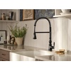 image:imageMoen Weymouth Brushed Gold Traditional Shepherds Hook Pulldown Kitchen Faucet Featuring Pull Down Spray Head with Power Boost S73004BGMatte Black