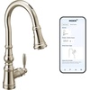 image:imageMoen Weymouth Brushed Gold Traditional Shepherds Hook Pulldown Kitchen Faucet Featuring Pull Down Spray Head with Power Boost S73004BGPolished Nickel