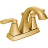 image:imageMoen 6901ORB Voss TwoHandle HighArc Centerset Bathroom Faucet with Drain Assembly OilRubbed BronzeBrushed Gold