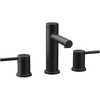 image:imageMoen Align Chrome TwoHandle Modern 8Inch Widespread Bathroom Faucet Trim Kit Valve Required T6193Matte Black