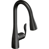 image:imageMoen Arbor Spot Resist Stainless Motionsense Wave Sensor Touchless OneHandle Single Hole Kitchen Sink Faucet 7594EWSRSMatte Black
