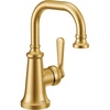 image:imageMoen Brushed Gold Colinet OneHandle Single Hole Traditional Bathroom Sink Faucet S44101BG