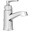 image:imageMoen Conway Spot Resist Brushed Nickel OneHandle Single Hole or Centerset Bathroom Faucet with Drain Assembly WS84923SRNChrome