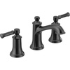 image:imageMoen Dartmoor Brushed Nickel TwoHandle High Arc Widespread Bathroom Sink Faucet for 3Hole Setups with Valve Included TV6805BNMatte Black