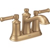 image:imageMoen Dartmoor Matte Black Traditional Two Handle Centerset Bathroom Sink Faucet 6802BLBronzed Gold